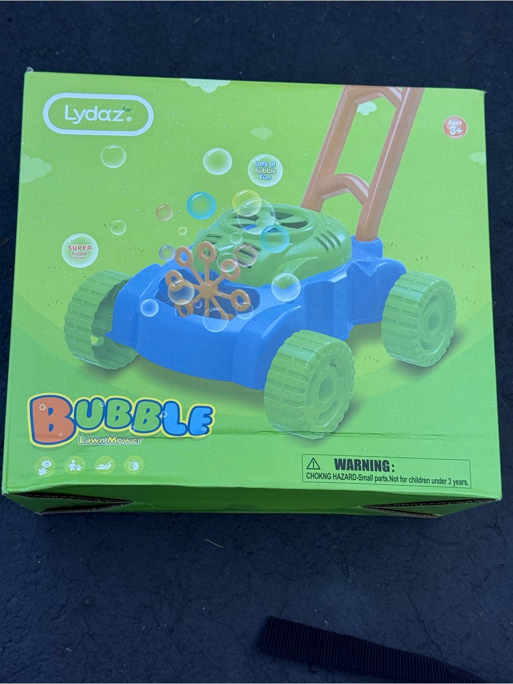 Blue & Green Bubble Lawn Mower Toy